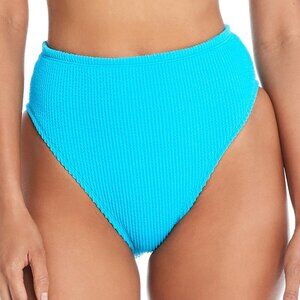 Bleu by Rod Beattie Women's High-Waist Bikini Bottoms Size 12 US Aqua Blue